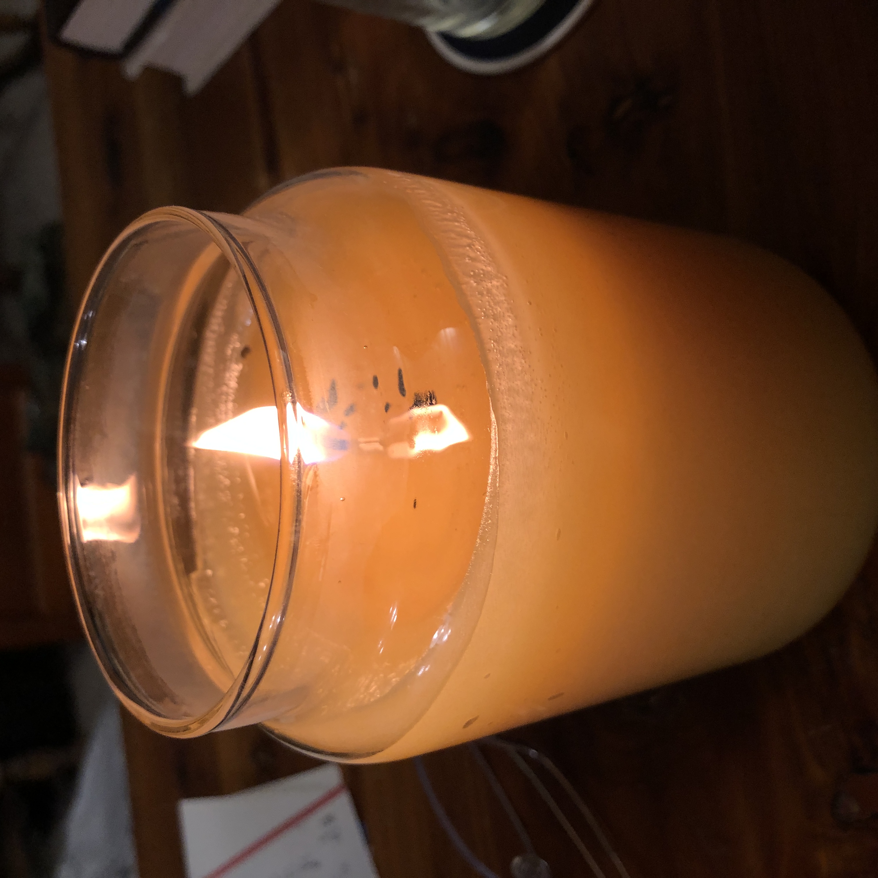 image of a lit yellow candle